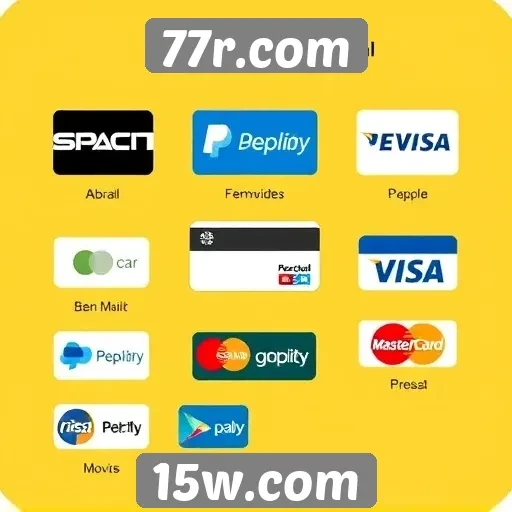 Exploração dos métodos de pagamento no 77r.com